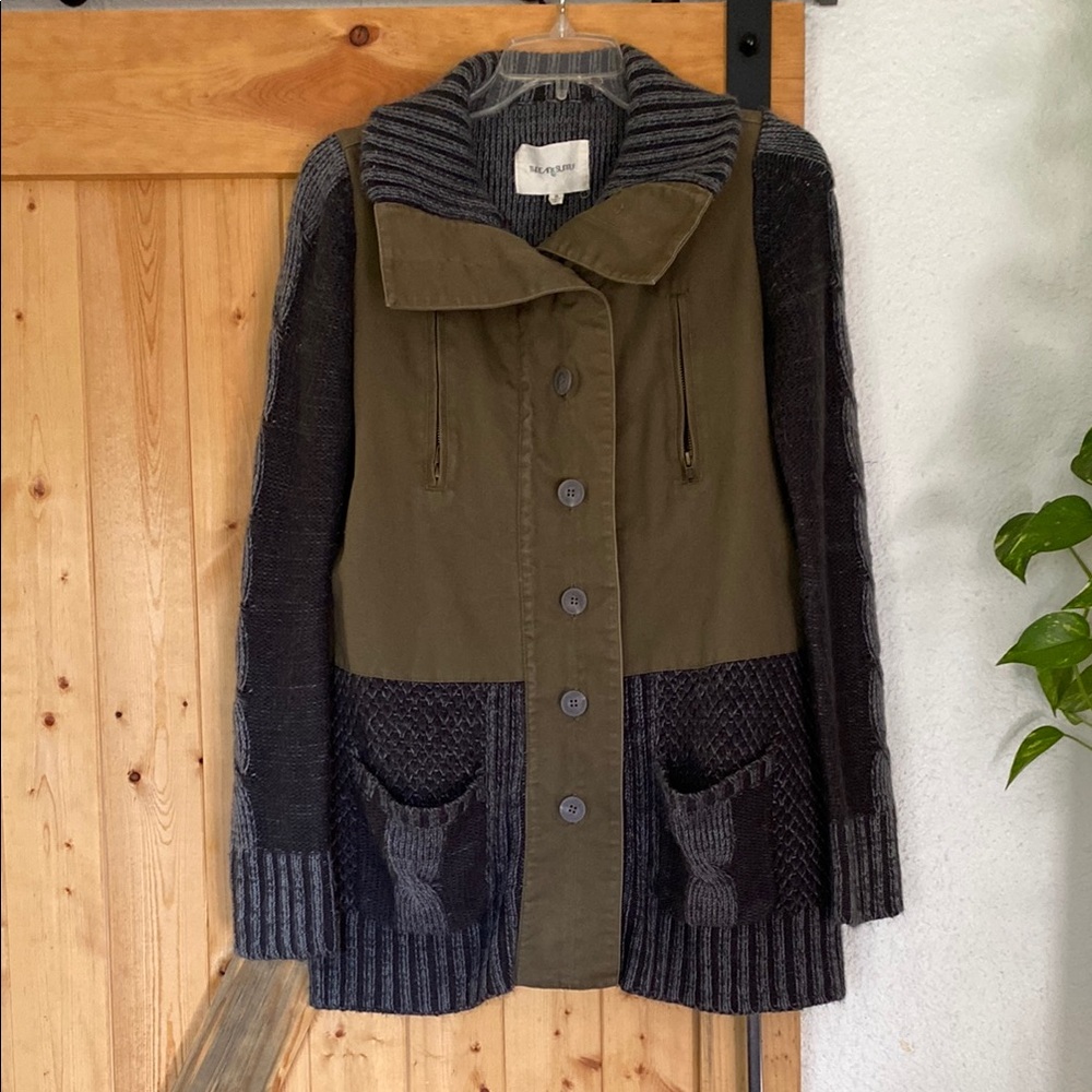Thread & Supply Green and Gray Utility Jacket